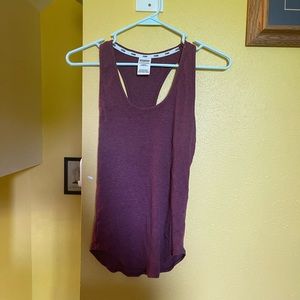 Dark pink casual tank top